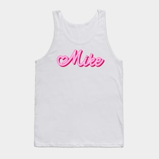 Mike name pink heart Tank Top